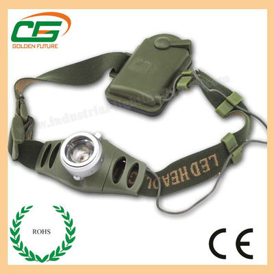 Фара для располагаться лагерем, перезаряжаемые Headlamp водить КРИ СИД пластмассы 3w ABS перезаряжаемые