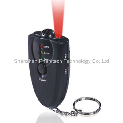 Тестер спирта дыхания цифров Breathalyzer Keychain с функцией факела